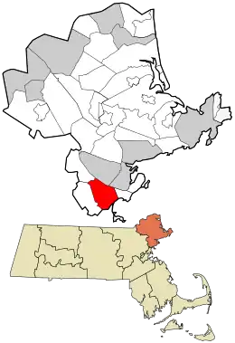 Location in Essex County and Massachusetts.