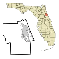 Location in Flagler County and the state of Florida