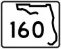 State Road 160 marker