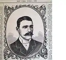 4. Fred Goldsmith Sketch from the Official Baseball Record which includes biography     (1886)