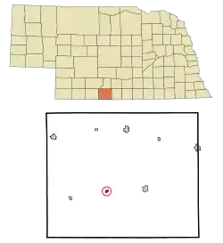 Location of Hendley, Nebraska