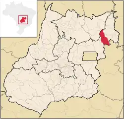 Location in Goiás state