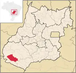 Location in Goiás state