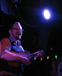 Mick Lynch of Guggenheim Grotto performing at The Saint in Asbury Park, NJ, USA on 6 July 2012.
