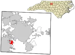 Location in Guilford County and the state of North Carolina