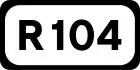 R104 road shield}}