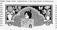 Illustration by Frank C. Papé in "Radlerin und Radler" magazine. (1898).