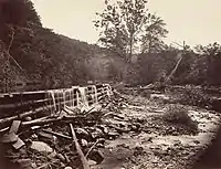 Broadhead’s Creek, Delaware Water Gap, 1863, albumen silver print, 26.3 × 33 cm  (10 1/4 × 13 3/8 in.), National Gallery of Art, Washington, D.C.