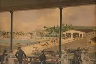 John Rubens Smith, "A View of Fairmount and the Water-Works", 1837