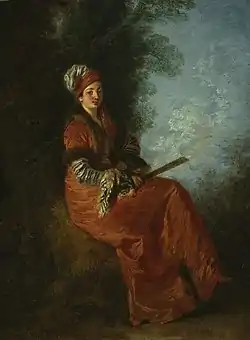 Antoine Watteau, The Dreamer, c. 1712–1717, oil on panel, Art Institute, Chicago