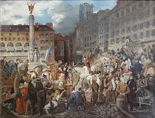 The Duc d'Orléans Crossing the Place du Châtelet