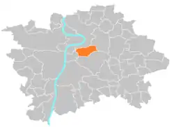 Location of Prague 3 in Prague
