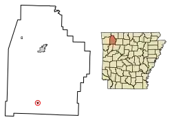 Location in Madison County, Arkansas