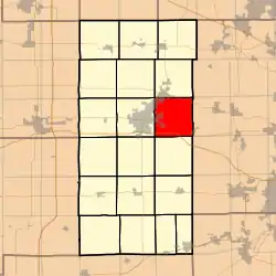 Location in DeKalb County