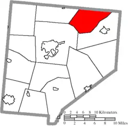 Location of Wilson Township in Clinton County