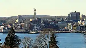 New London skyline from Fort Griswold