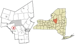 Location in Oneida County and the state of New York.