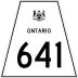Highway 641 marker