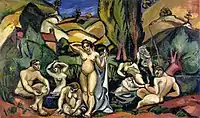 Les Baigneuses des Andelys (The Bathers of Andelys), 1908, oil on canvas, 97 x 162 cm, Musée du Petit Palais, Geneva