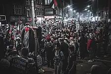 Pro-Palestinian protest in London on 9 October