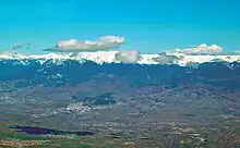 a valley and a mountain