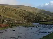 River Wharfe, Langstrothdale, east from the Dales Way Long Distance Walk54°12′59.34″N 2°11′13.38″W / 54.2164833°N 2.1870500°W / 54.2164833; -2.1870500