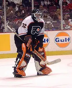 Roman Cechmanek played three seasons for the Flyers.