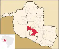 Location in Rondônia state