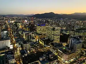 Central business district of Sapporo City (2020)