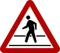 Pedestrian crossing ahead