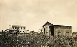 Scene at a farm at Hall City, 1915