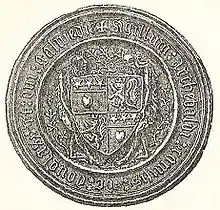 Seal of the 4th Earl of Douglas, Duke of Touraine