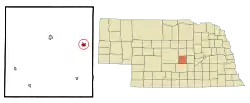 Location of Ashton, Nebraska