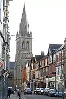 The east tower spire seen from Regent Street