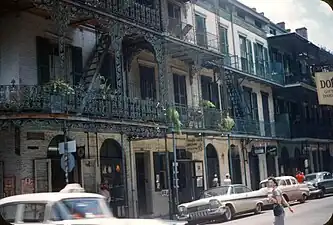 Fire escapes at 700-708 Royal Street used to be part of the galleries but they no longer meet the building code.