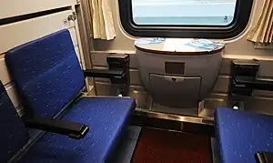 A couchette car with 2nd class places