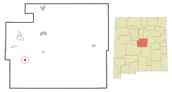 Location of Mountainair, New Mexico