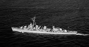 USS Picking (DD-685) underway on 24 October 1951