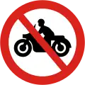 No motorcycles