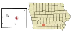 Location of Afton, Iowa