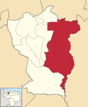 Location in Cojedes