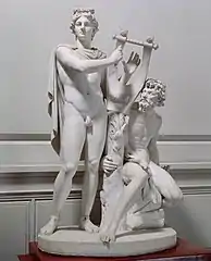 Apollo and Marsyas by Walter Runeberg in 1874, located in the lobby