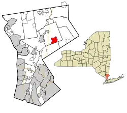 Location of Bedford in New York