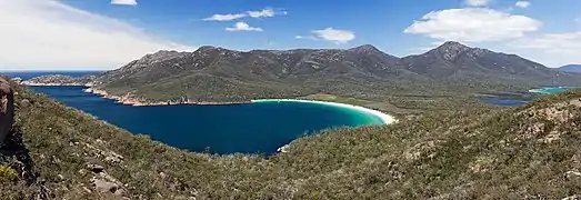 Wineglass Bay from Lookout crop