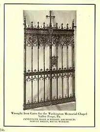 Harrison Memorial Gates (1918), Washington Memorial Chapel, Valley Forge, Pennsylvania