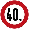 274: Speed Limit (40 km)