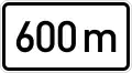 600 m ahead