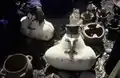 A market with churn pots of a typical form, Tleta Beni Oulid, 1997