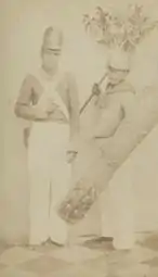 Soldier and halberdier of the Sultan of Ternate - circa 1870.