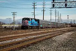 Metra push–pull train in Illinois